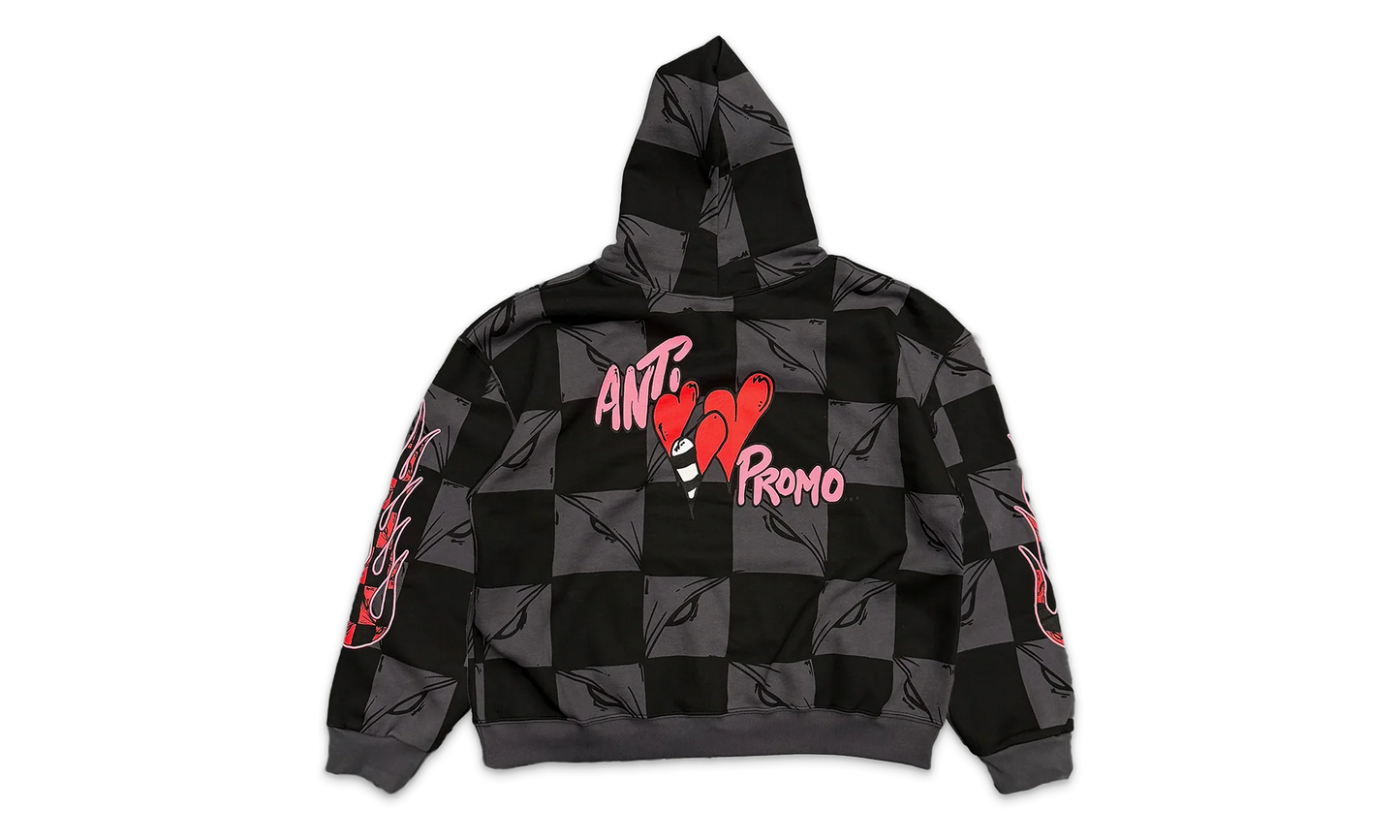 Anti Promo 99 Eyez FLAME Hoodie "Black / Grey" 14290 10004MBAP9E BLAC 442