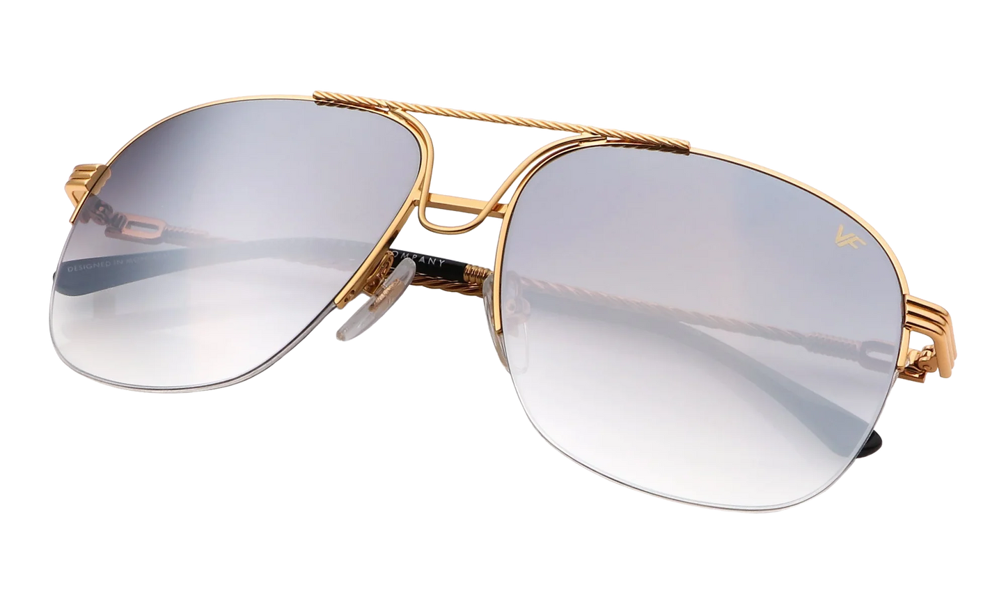 Collins Half Rim 24KT "Yellow Gold / Charcoal Black Flash Pink" MPCL2 0003 54T6