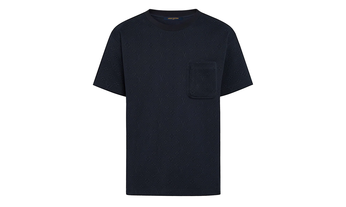 Signature 3D Pocket Monogram Short Sleeve Tee "Navy" 1A7XRT