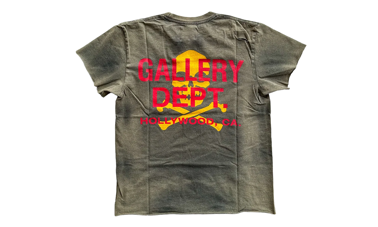 Distressed Bones T-Shirt "Faded Black" CR0P4J2N