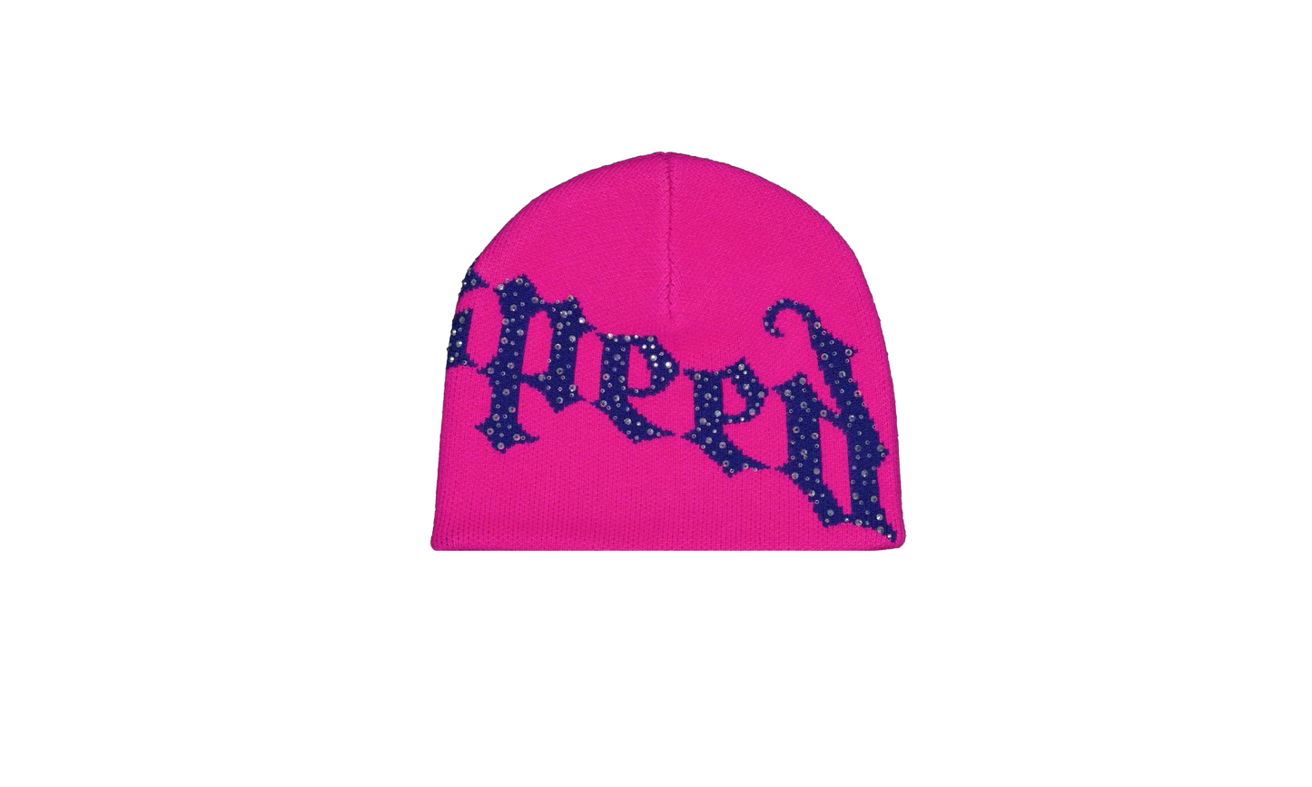 OG Logo Studded Beanie "Fuchsia / Purple" CUFSXHUM