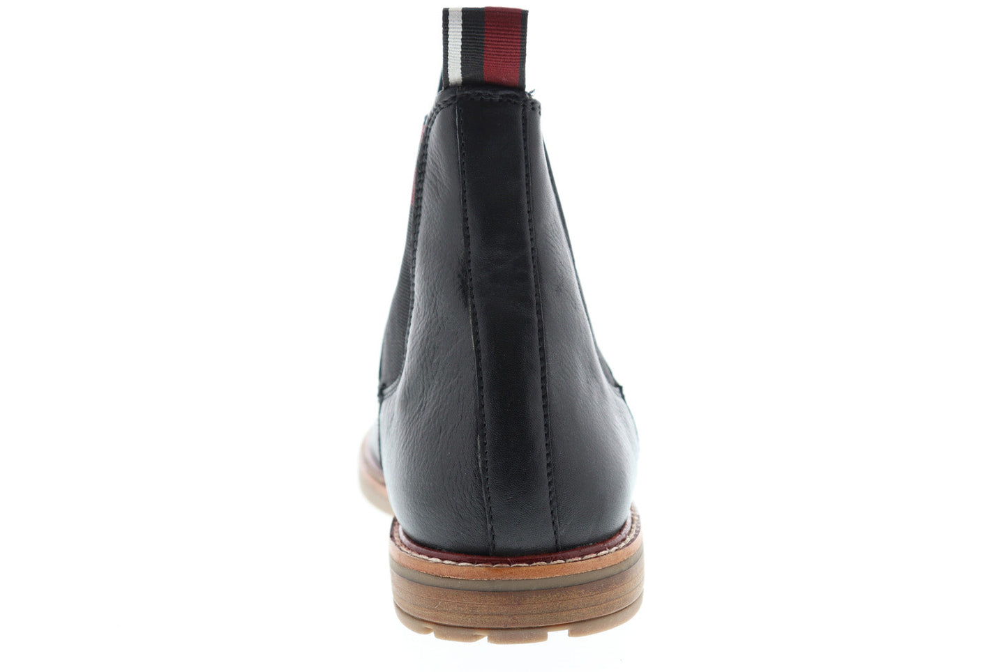 Ben Sherman Brent Chukka BNM00155 Mens Black Leather Slip On Chelsea Boots