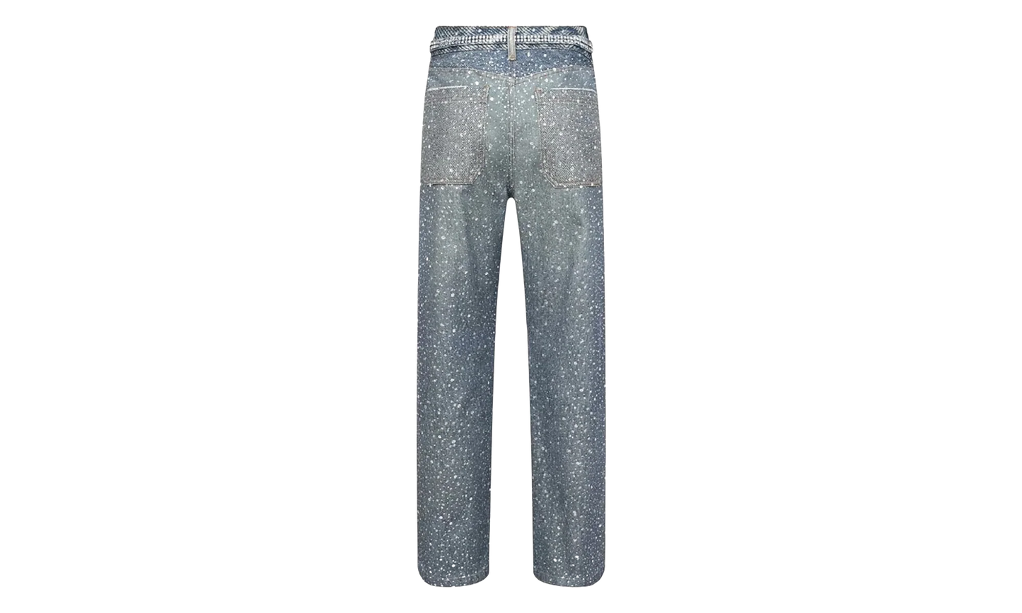 3D Printed Washed Swarovski Diamond Jean "Blue" BC24SSPT05 BLUE