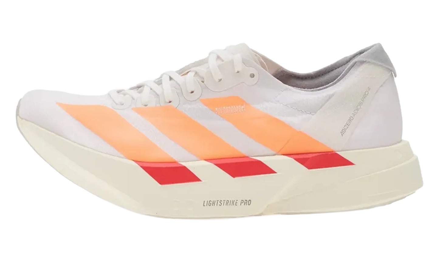 Adizero Adios Pro 4 WMNS "Cloud White / Beam Orange / Lucid Red" JR7087