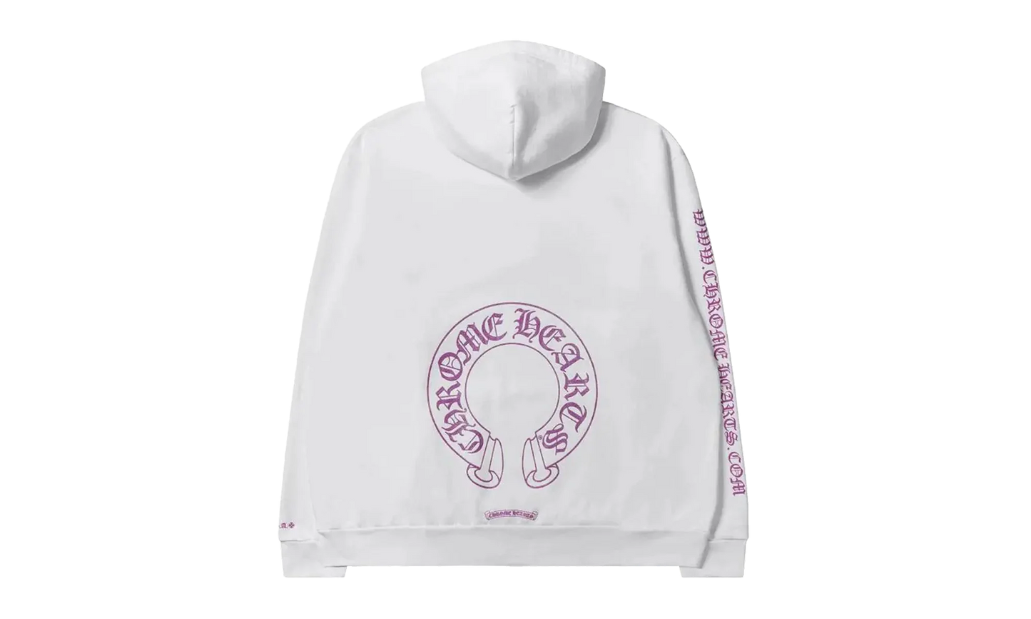 Website Hoodie "White / Purple Glitter" CHRM0710