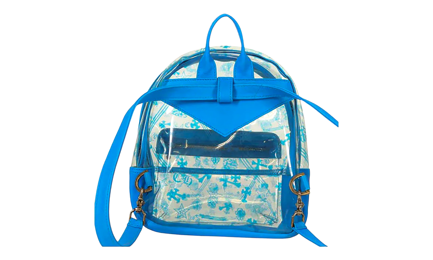 PVC BACK TO SCHOOL Backpack "Vinyl Leather Blue" CHRM0899