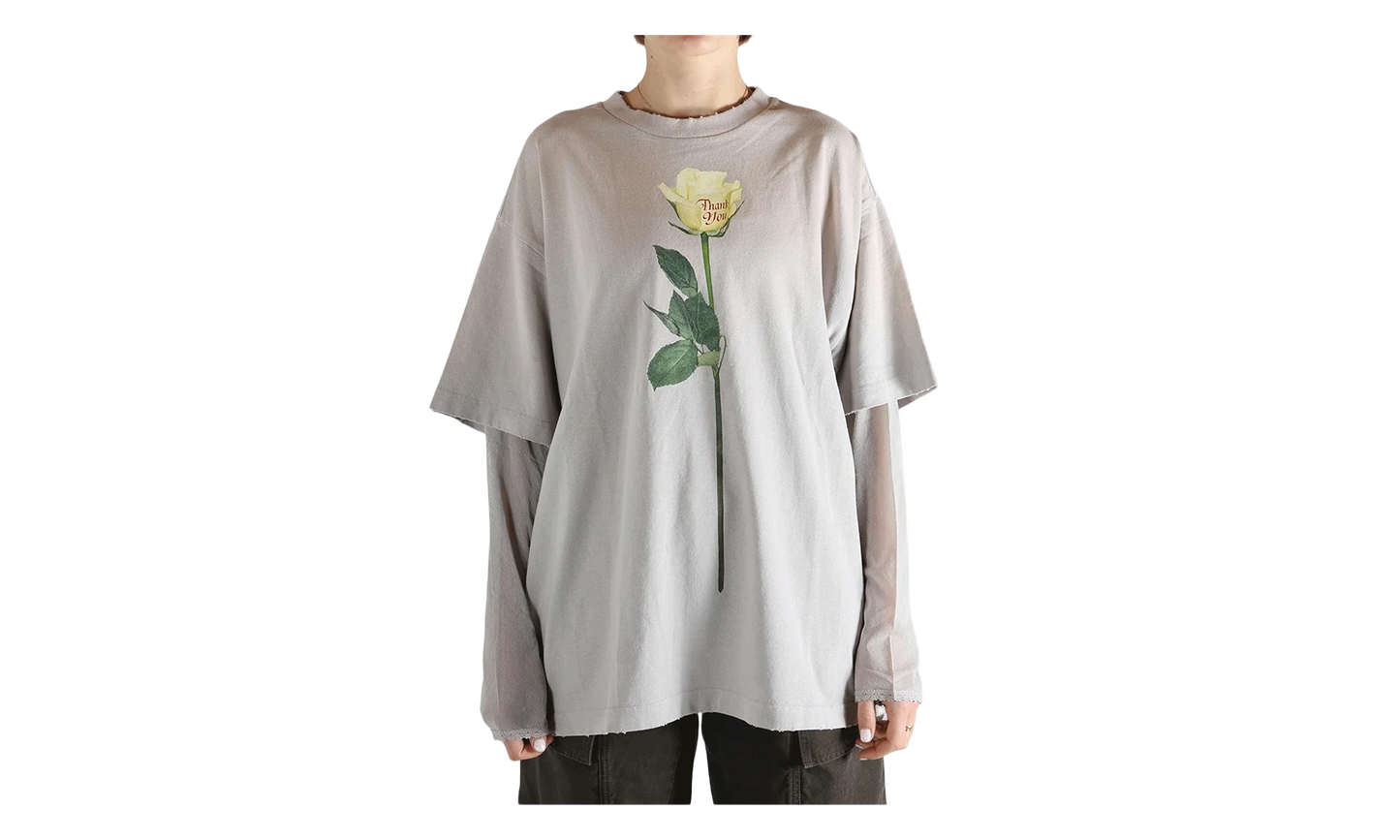 Layered Graphic T-Shirt WMNS "Light Grey" FN WN TSHI000872 LIGHT GREY