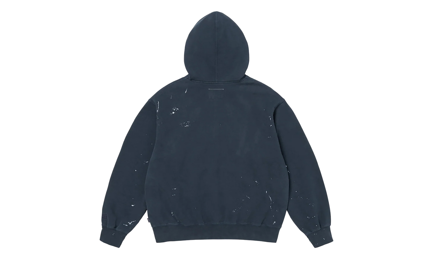 MM6 Maison Margiela Box Logo Zip Up Sweatshirt "SS26 - Navy" SU27170