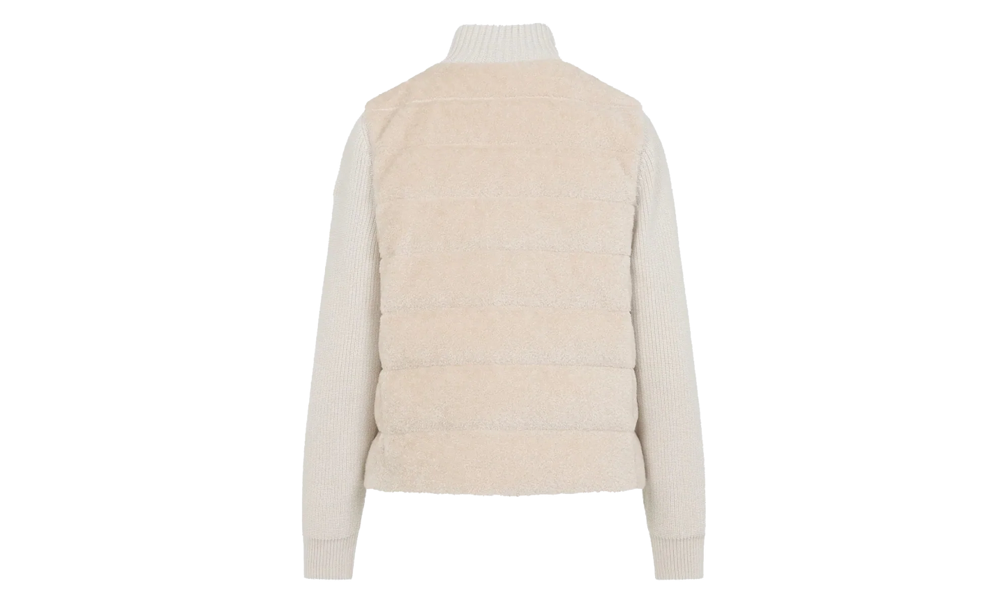 Stand Up Collar Zip Up Cardigan WMNS "White" MON53