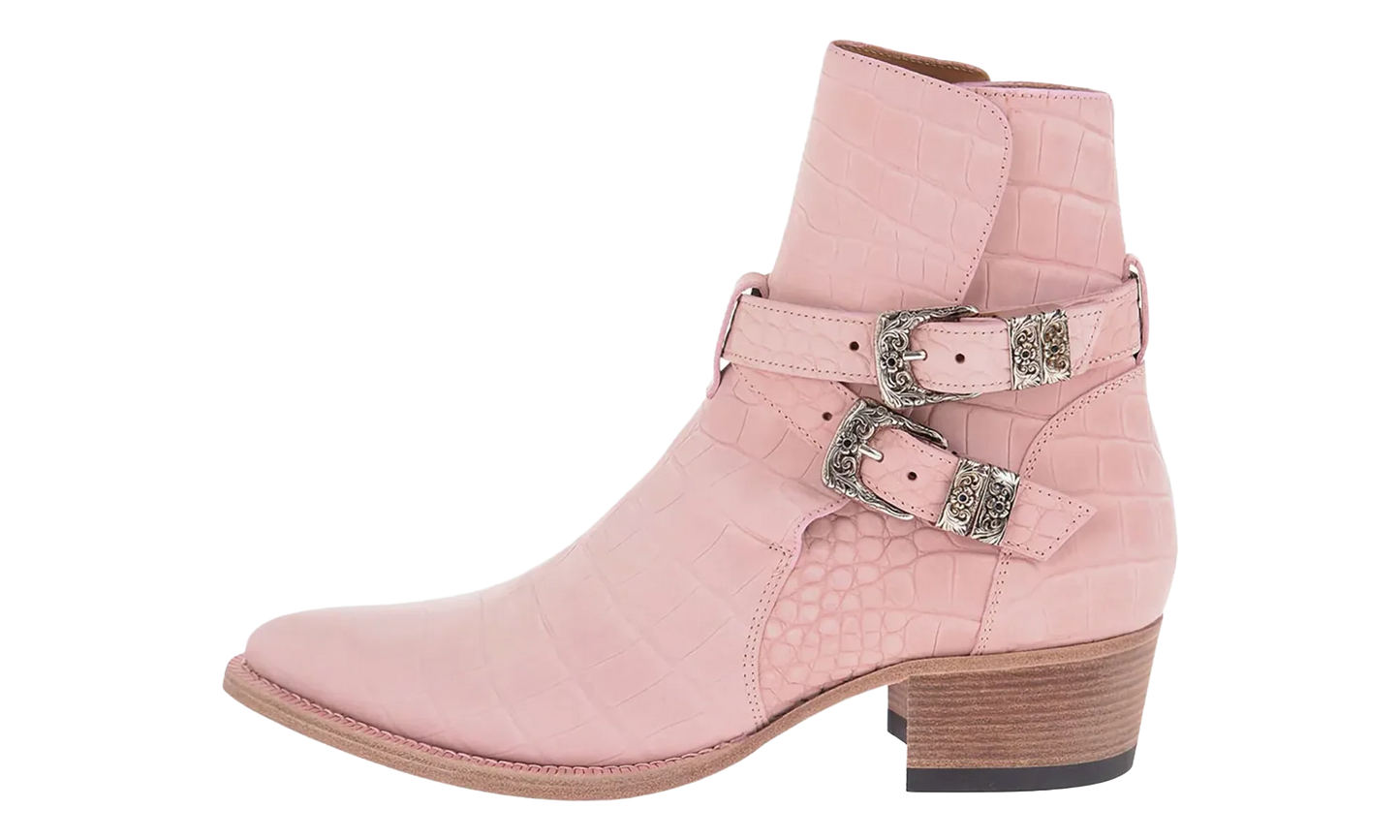 Croc Embossed Jodhpur Boots "Salmon" Y0F20425CN SAL