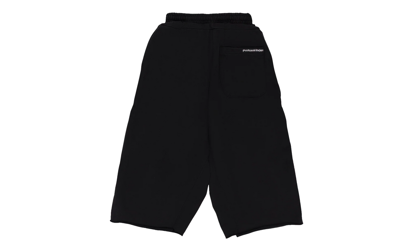 Folded Waist Jorts "Black" PI00001