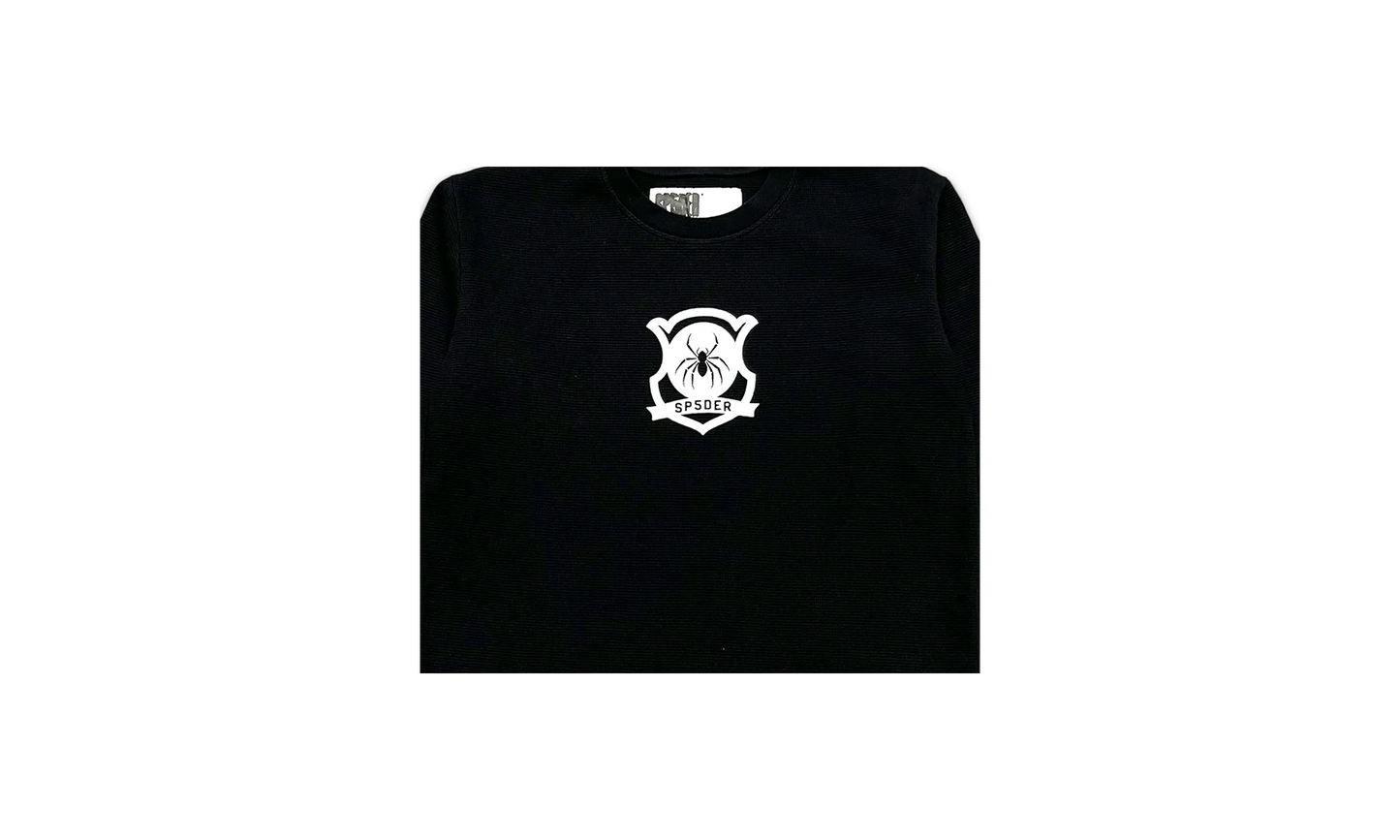 Waffle Knit Top "Black" SP5der261