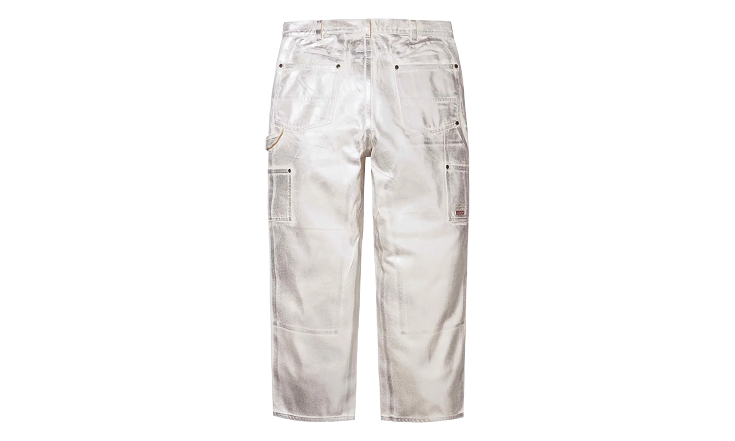 MM6 Maison Margiela Foil Double Knee Painter Pants "SS24 - Natural" SU27240