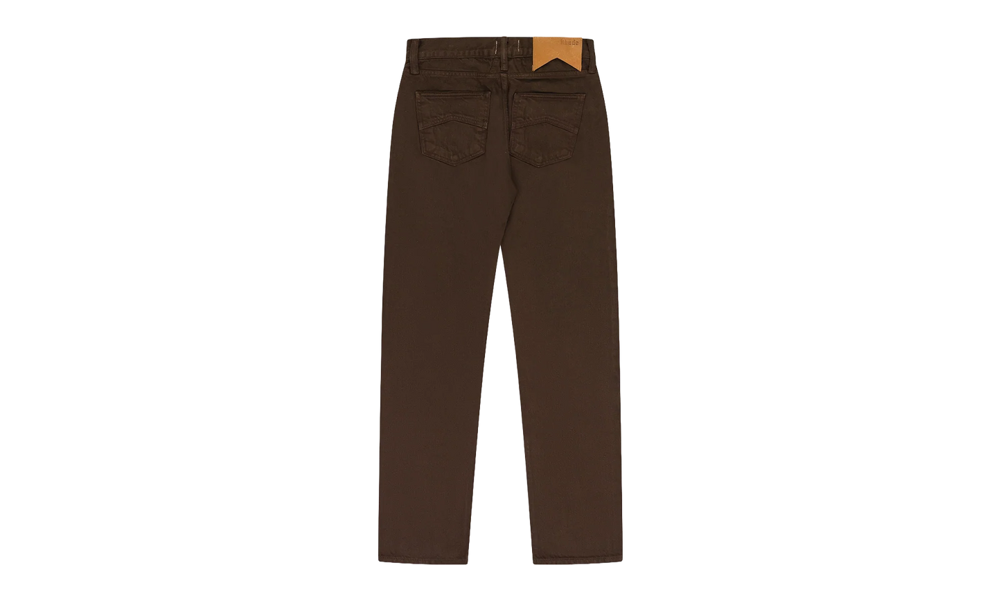 Classic Denim Straight-fit Jeans "Brown" RHD MJNS 0033