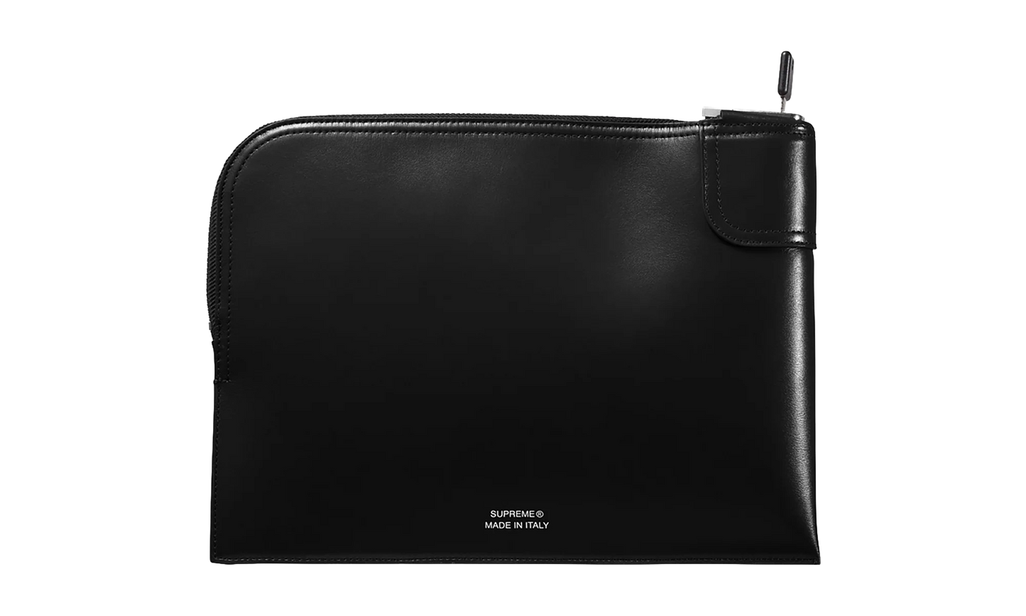 Leather Money Bag "FW25 - Black" SU27088