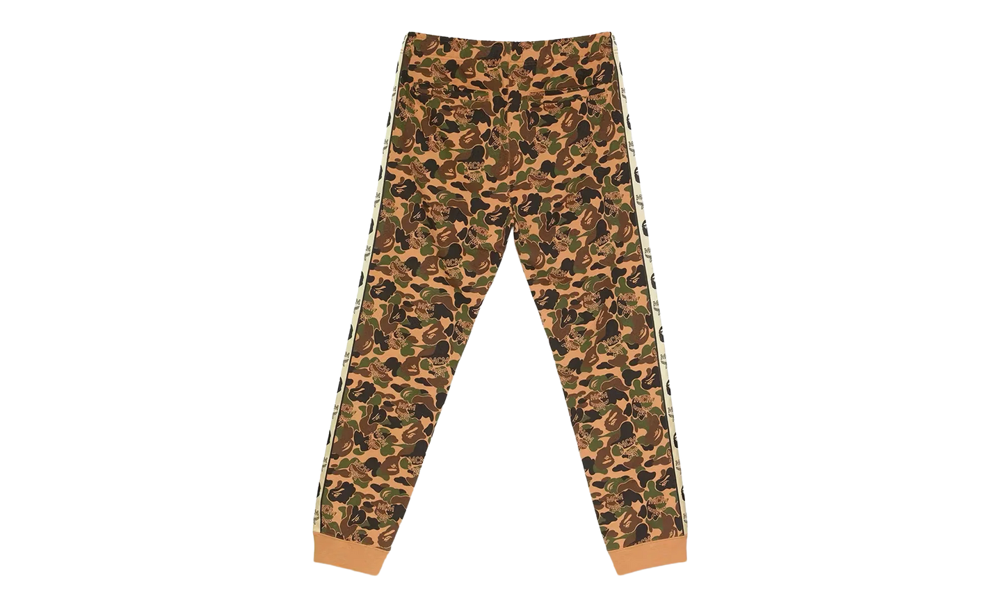 BAPE x MCM Camo Slim Sweatpants "Brown" BXMCSB