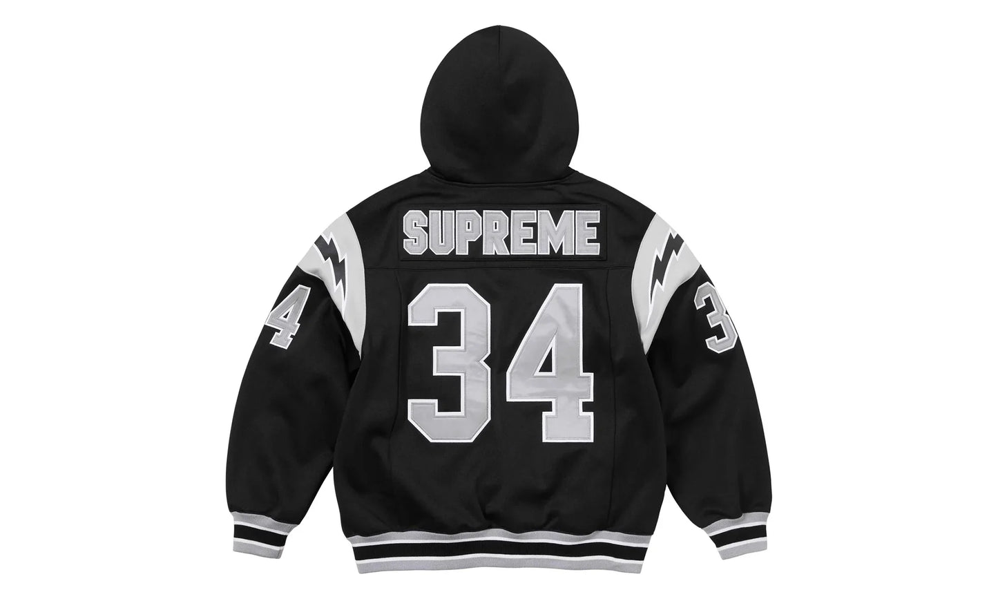 Football Zip Up Hoodie "Black" SU26880