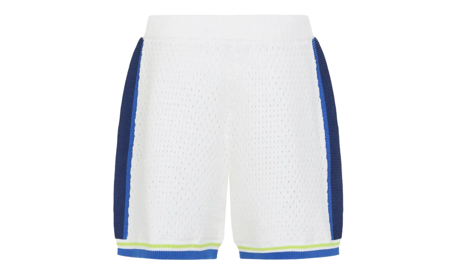 Crochet Shorts "White / Blue" MSS26KW131101