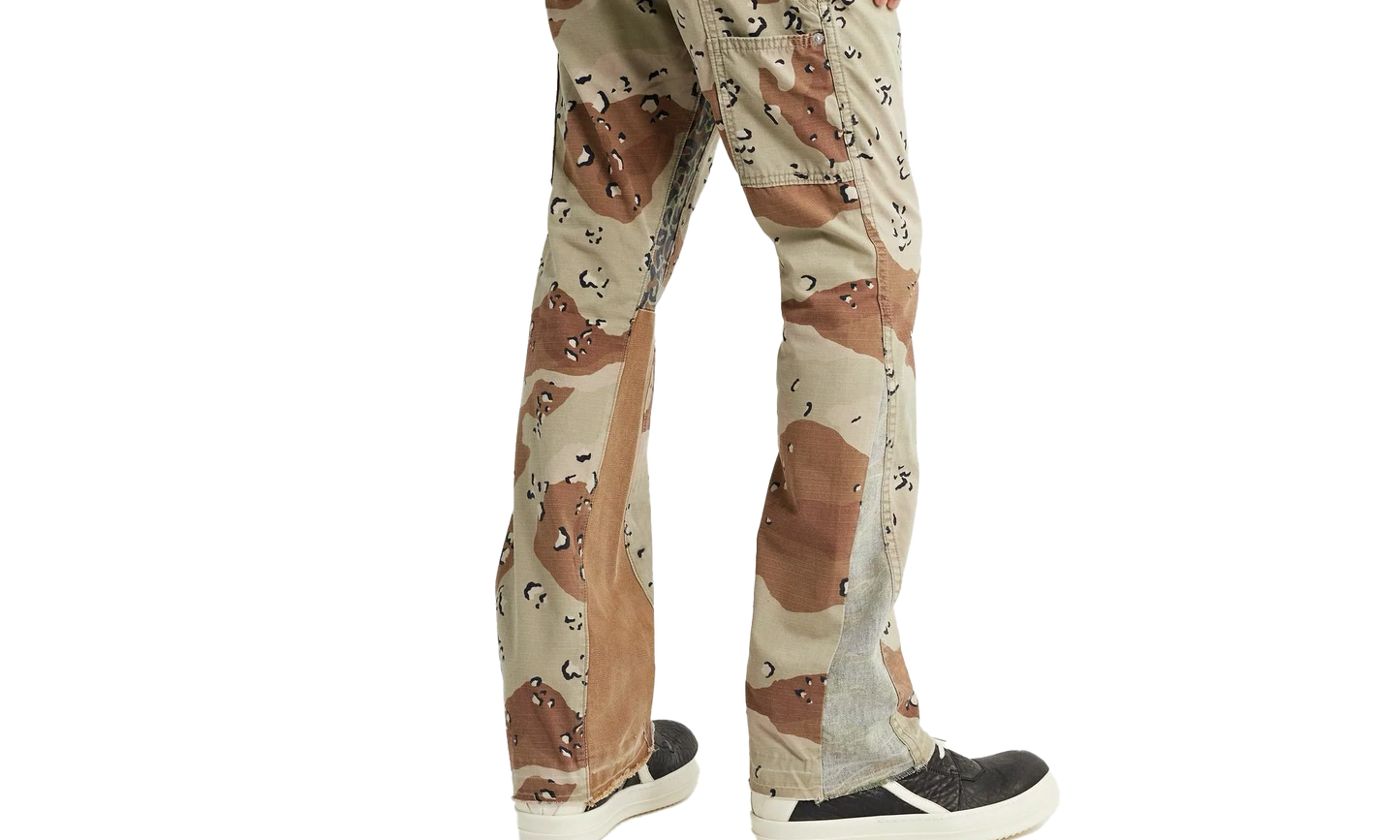 Chocolate Chip LA Flare Camouflage Trousers "Brown" LA 5365 FCHCH