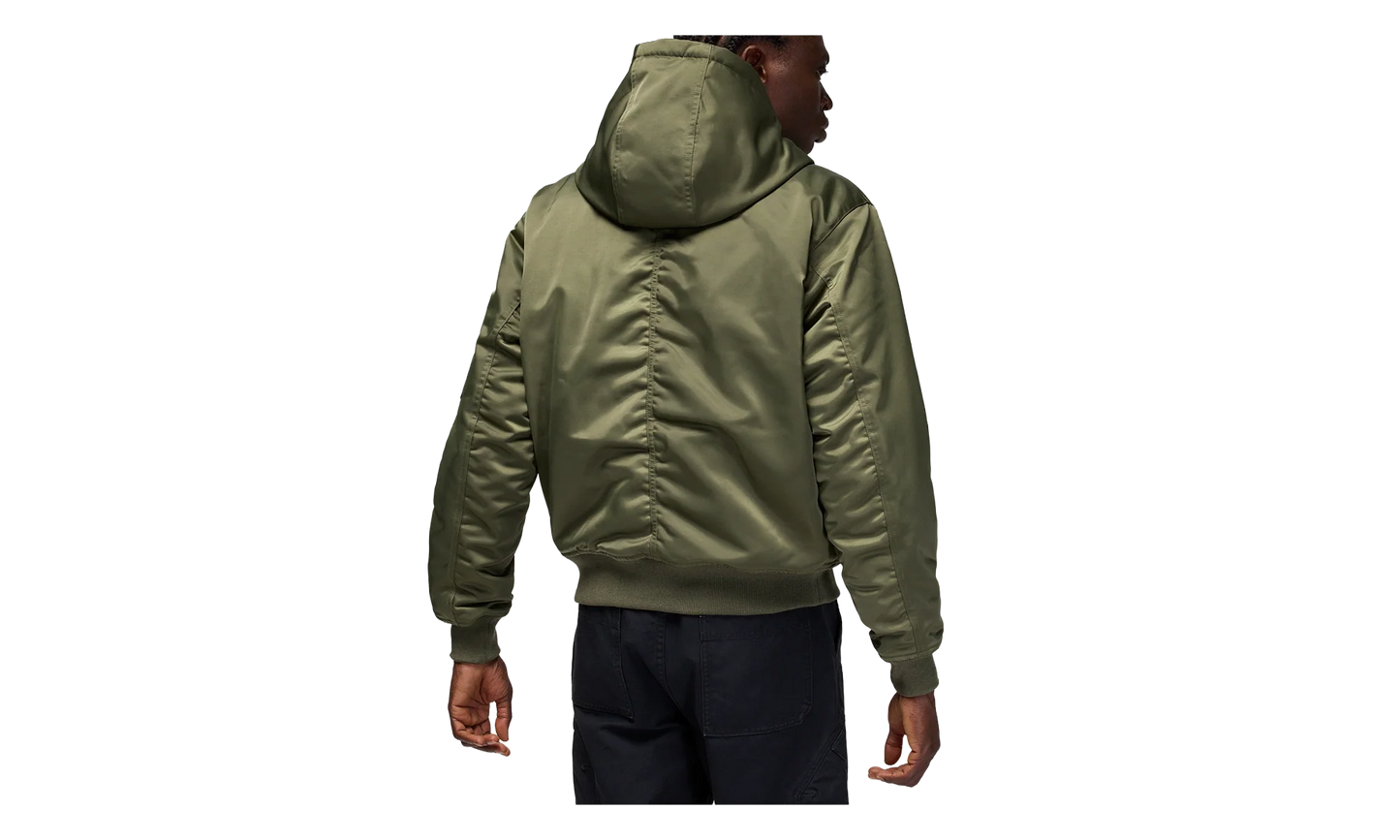 Jordan Renegade Flight Therma-FIT Hooded Jacket "Medium Olive / Starfish / Black" HV0540 222