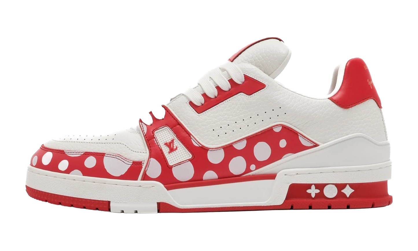 LV Trainer Low "Yayoi Kusama - White Red" 1AB8J7