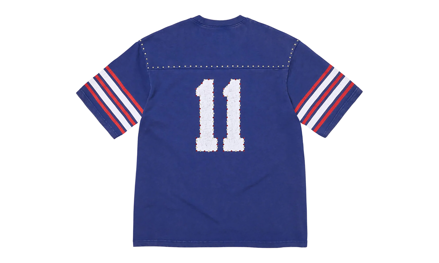 Studded S/S Football Top "SS26 - blue" SU27033