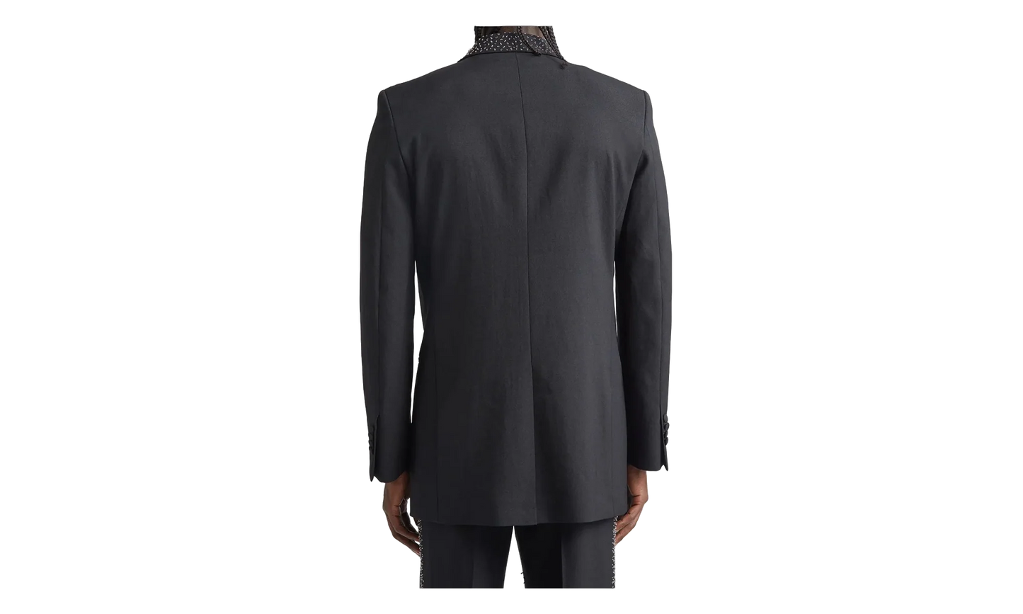 Beaded Tuxedo Jacket "Black" MJR003 001