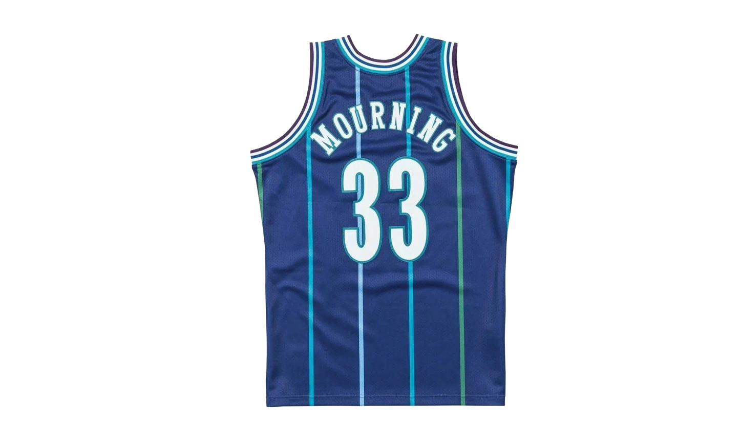 NBA Alonzo Mourning Authentic Jersey "1994 Charlotte Hornets - Dark Purple" AJY4LG19020 CHODKPR94AMO