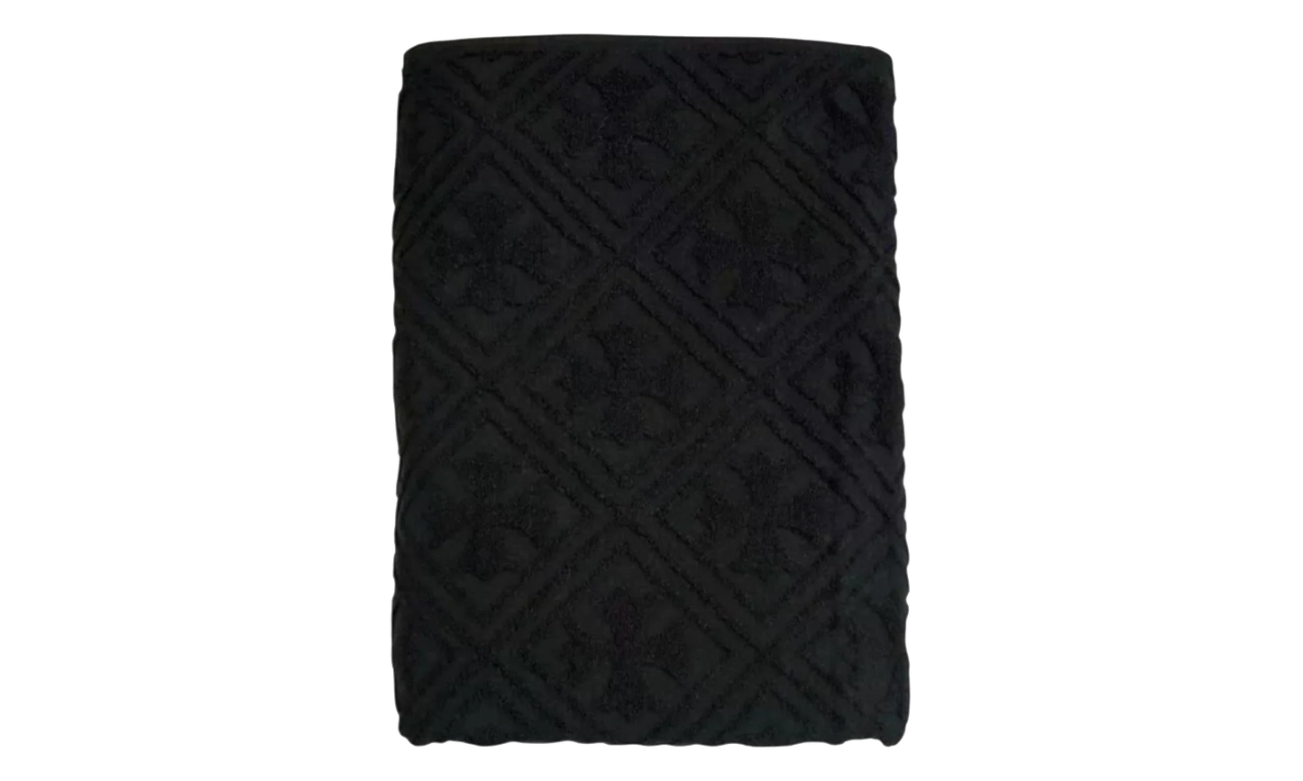 Plus Jacquard Bath Towel "Black" CHRM1034