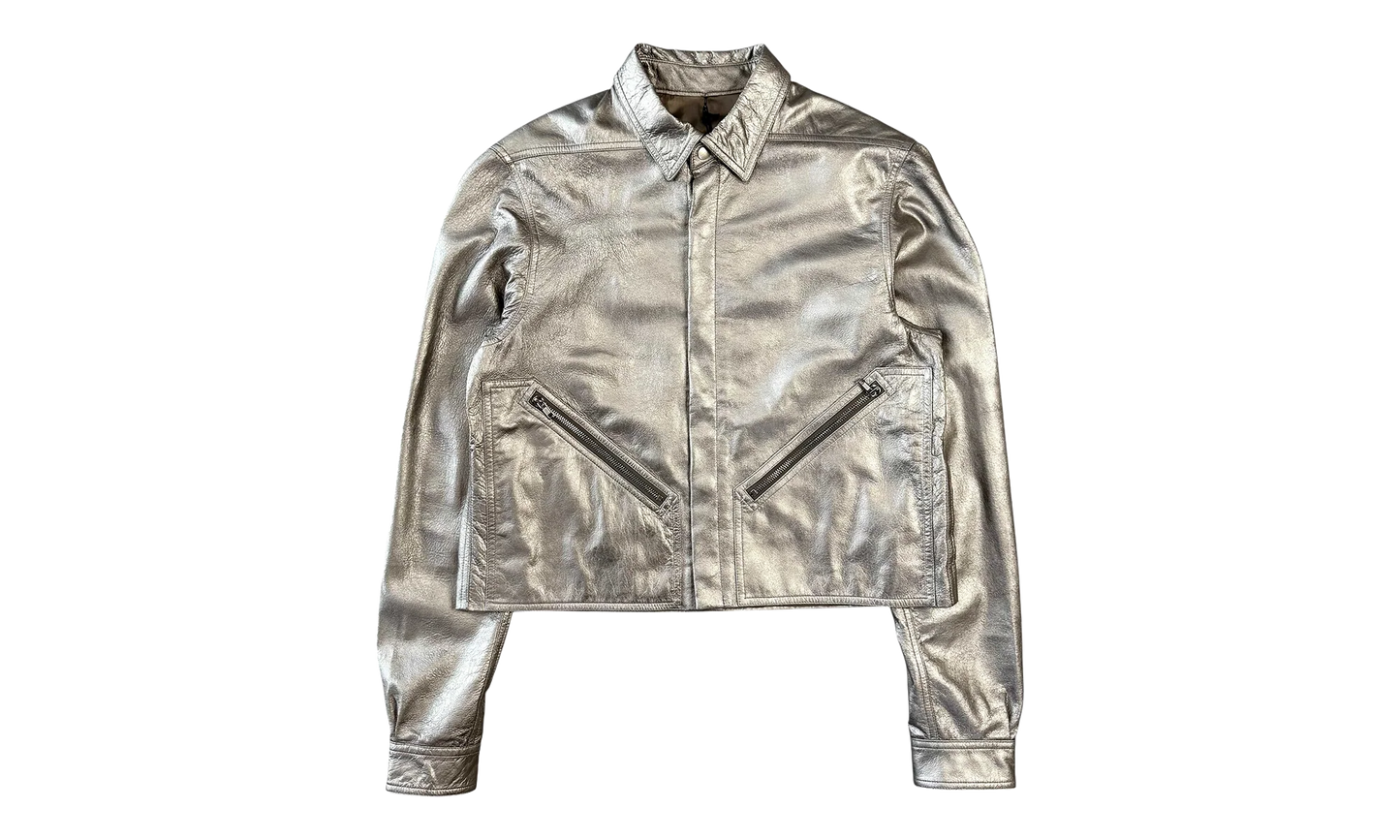 Tour Alice Lamb Leather Jacket "Gunmetal (Hollywood S/S25)" RU01E5742 LBAM 68