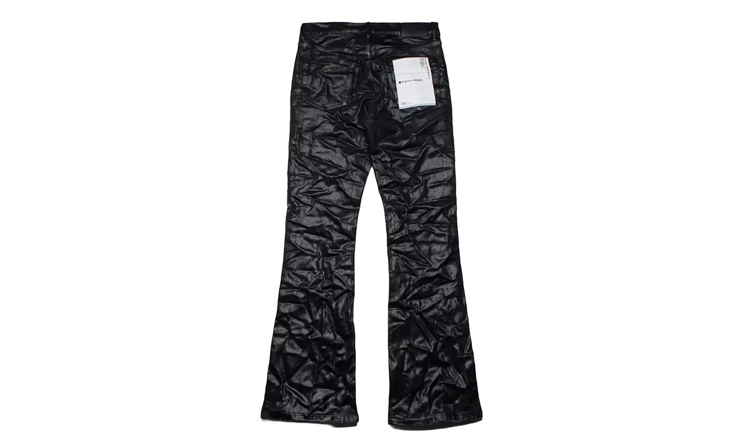 Coated Flare Jeans "Black" P004 CFDB324