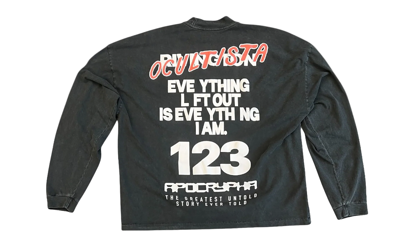 Occultista Vintage Long-Sleeve T-Shirt "Vintage Black" OCCT LS08