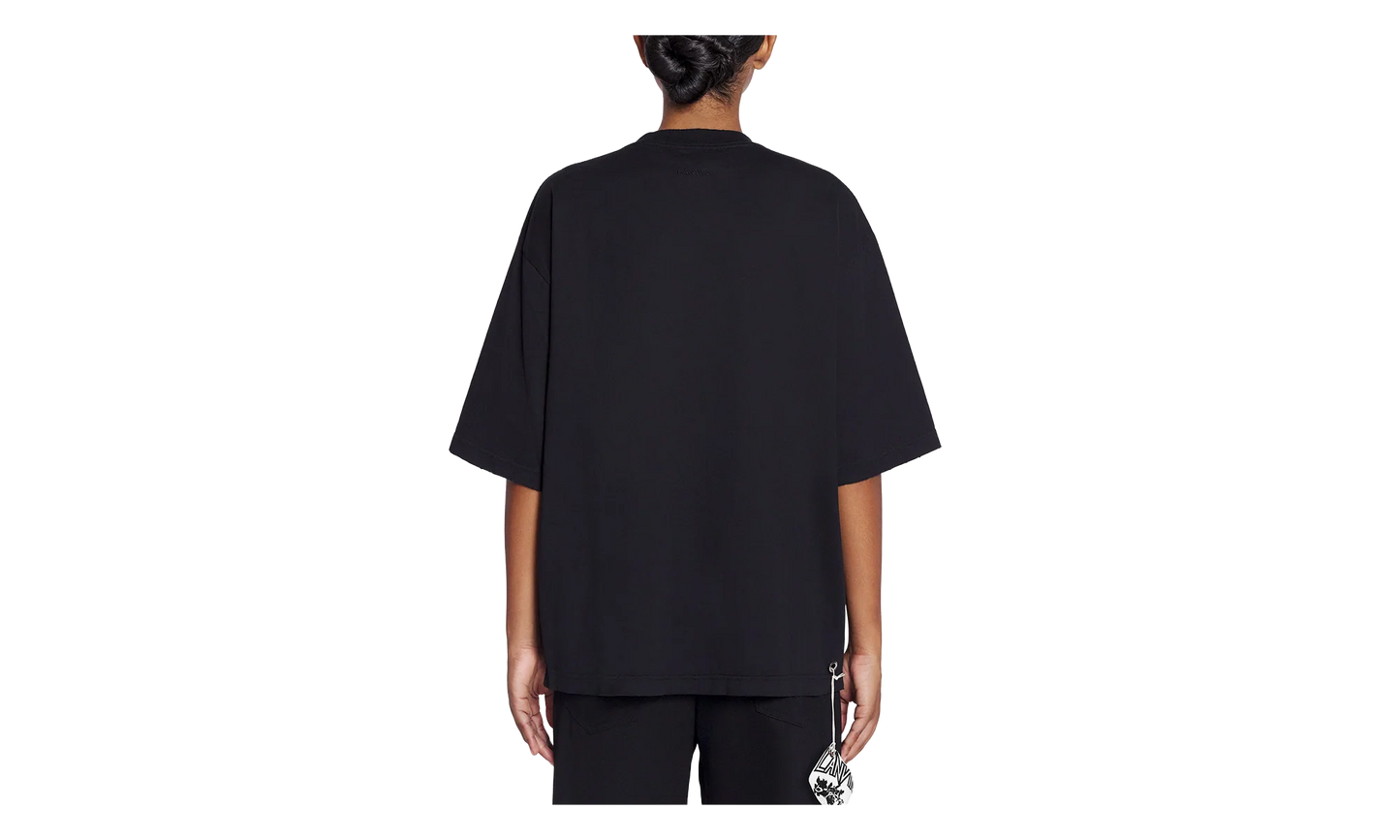 PRINTED OVERSIZED TEE "Black" RU TS0026 J120 P24 10