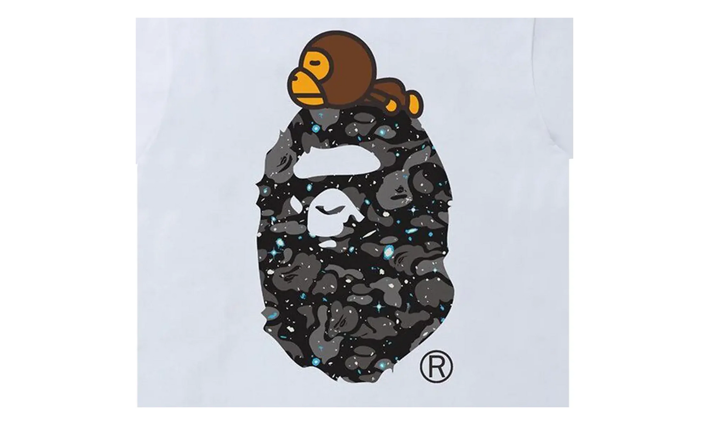 Space Camo Milo On Big Ape Tee "White" 2H80 110 007 WHITE