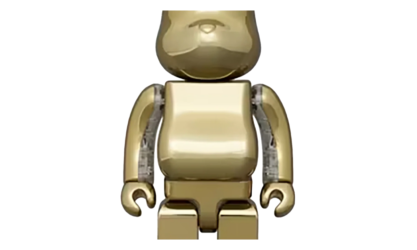 Gold Chrome BE@RBRICK Speaker "400% Portable Speaker" MEDI3075