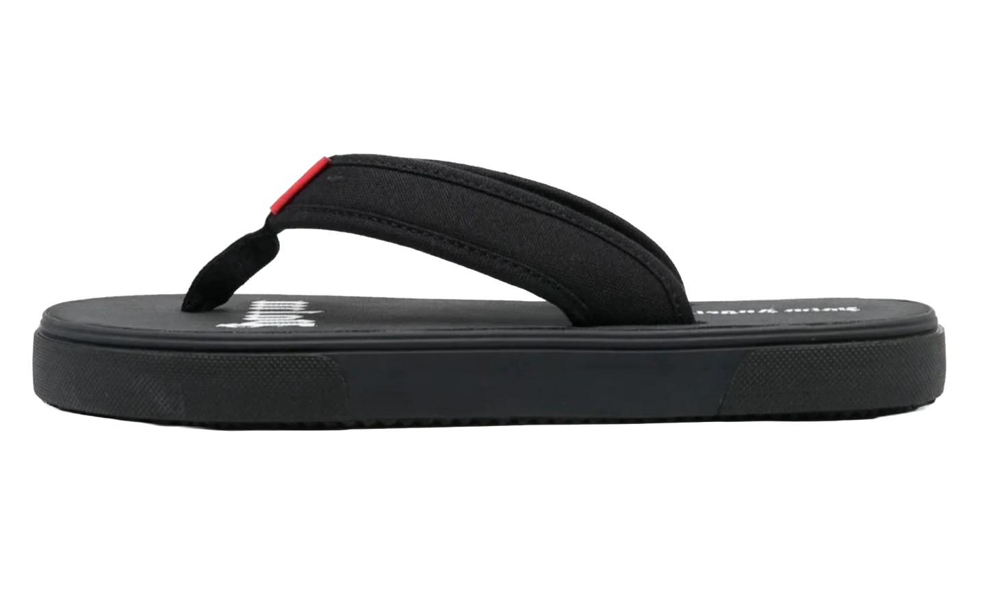 Logo Flip Flops "Black" PMIO001S23FAB0011001