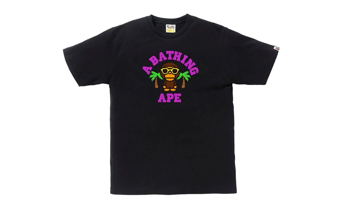Milo College Summer Tee "Black" BAPE SS18 106
