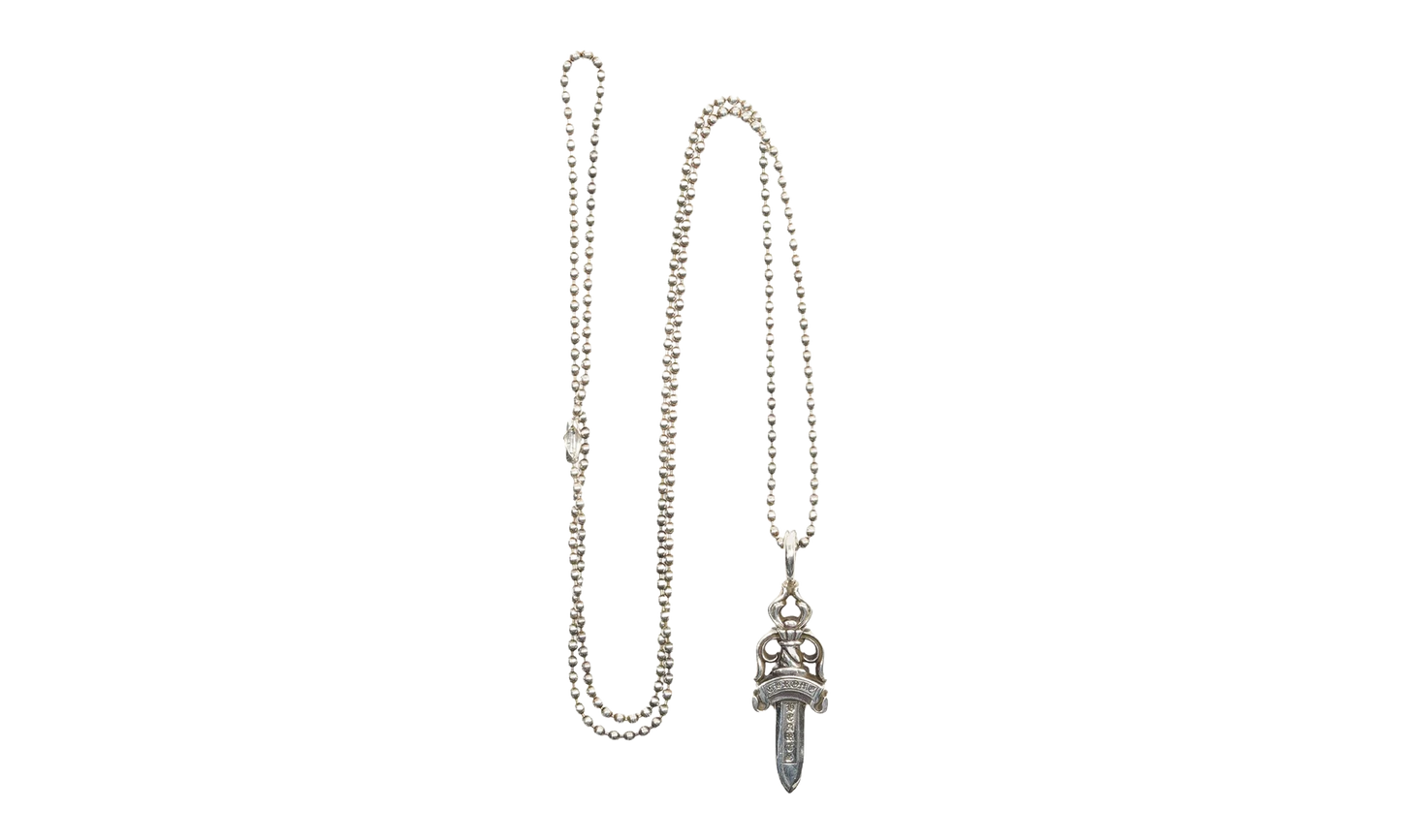 Ball Chain with Dagger Pendant "Silver" CHRM0747