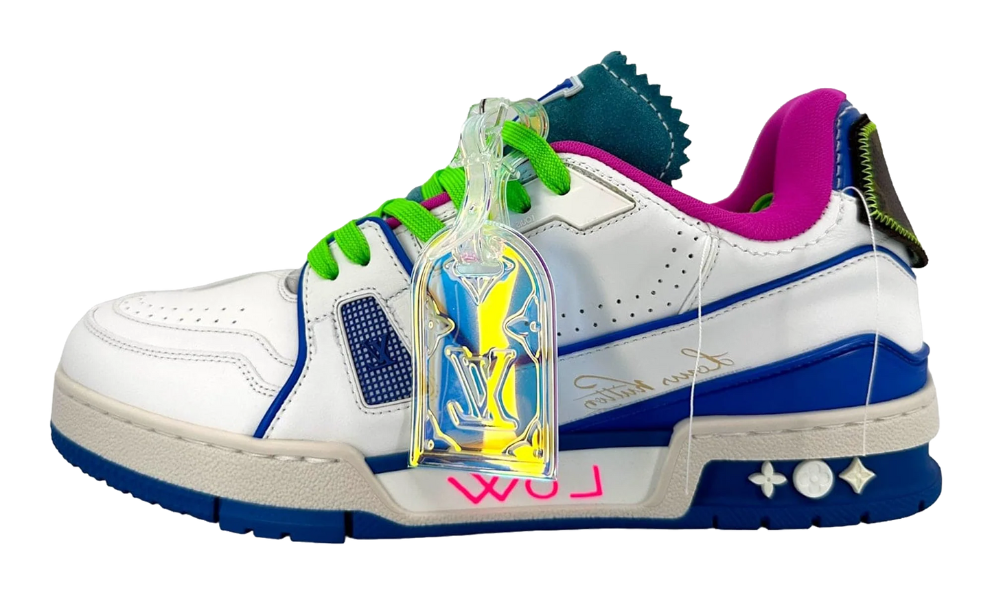 LV Trainer Low "Virgil - Neon Blue" MS0251