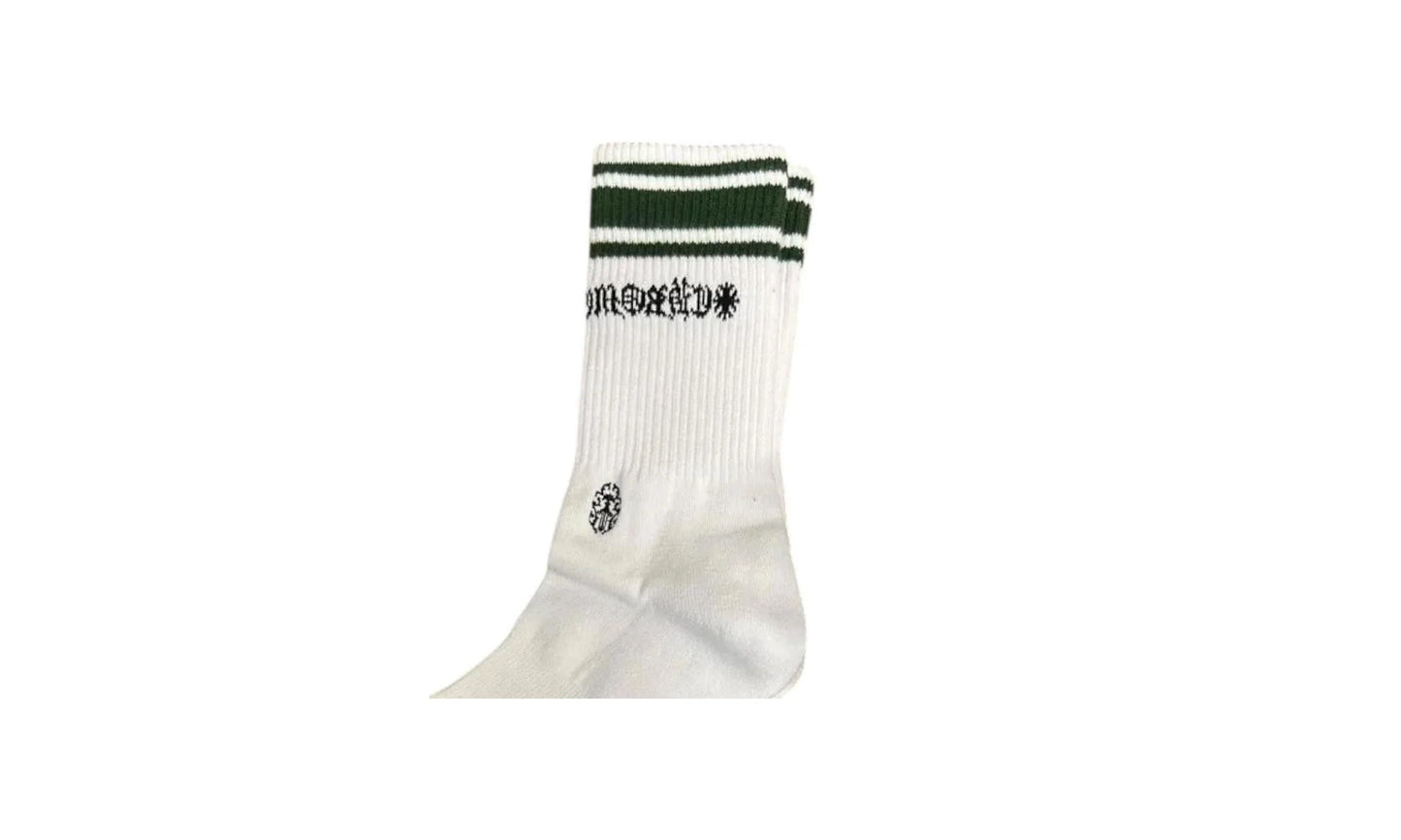 Sport Socks "White / Green" CHRM0721