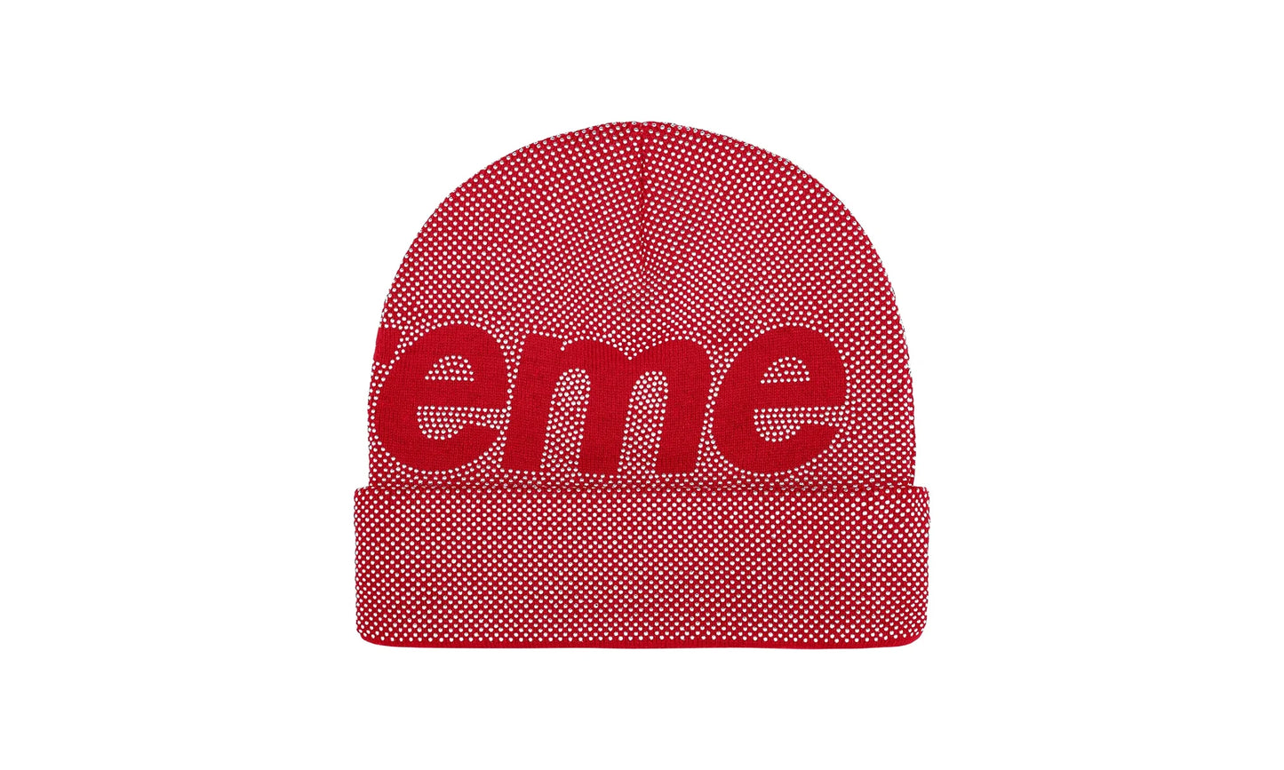 Studded Knockout Big Logo Beanie "FW25 - Red" SU26790