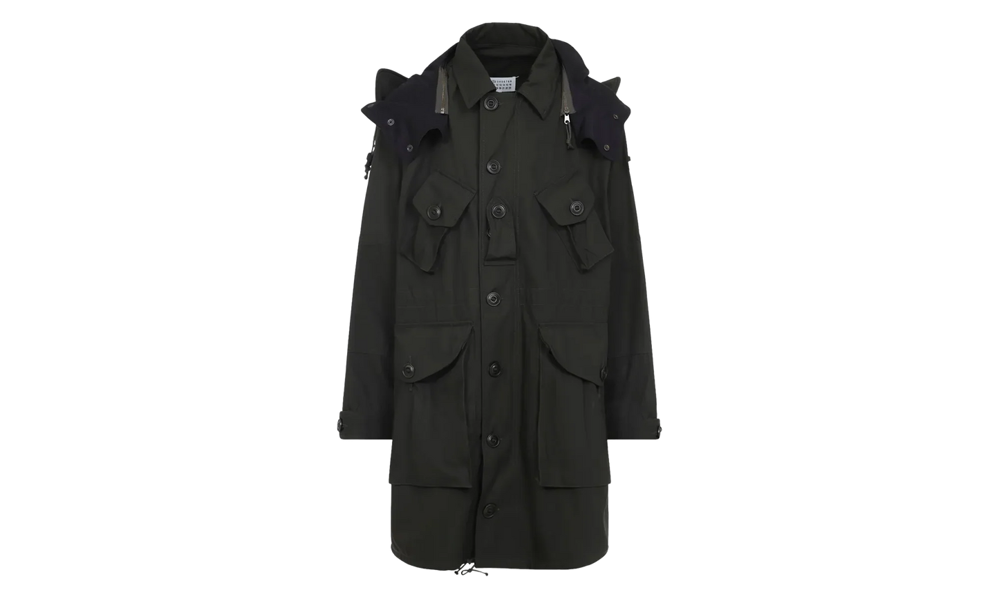 Twill Cargo Military Coat Olive "Olive Green" S50AM0642M35515814