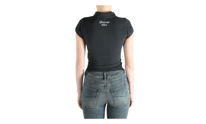 Cropped Polo T-Shirt WMNS "Washed Black" 850360 TTVM9 6552