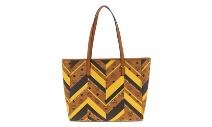 Medium Toni Mega Monogram Shopper in Visetos "Cognac" MWPFAMT02CO001