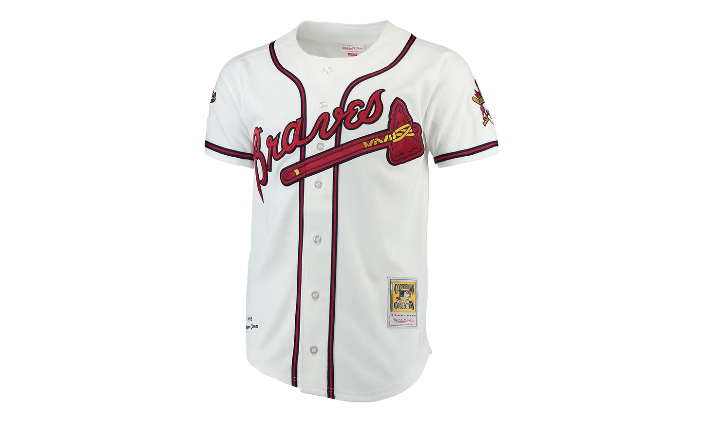 MLB Chipper Jones Home Jersey "1995 Atlanta Braves - White" AJY1GS18401 ABRWHIT95CJO