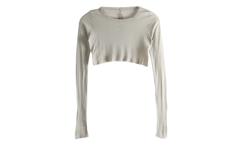 Long Sleeve Crop T-Shirt WMNS "Pearl" RP01F6220 MR 08