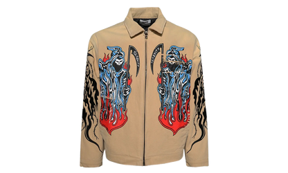 Painted Reaper Logo Carhartt Jacket "Tan / Multi" SS253014B0151059