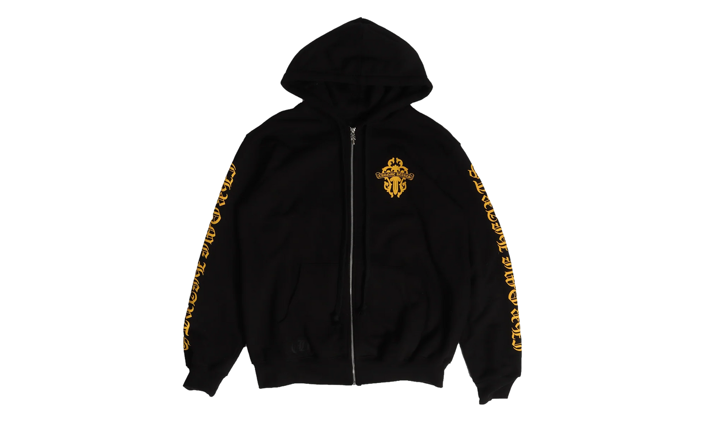 Dagger Logo Zip-Up Hoodie "Black/Yellow" CHRM0820