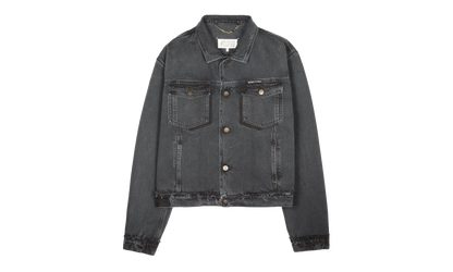 Washed Denim Jacket With Logo "Washed Black" S50AM0654S30842965