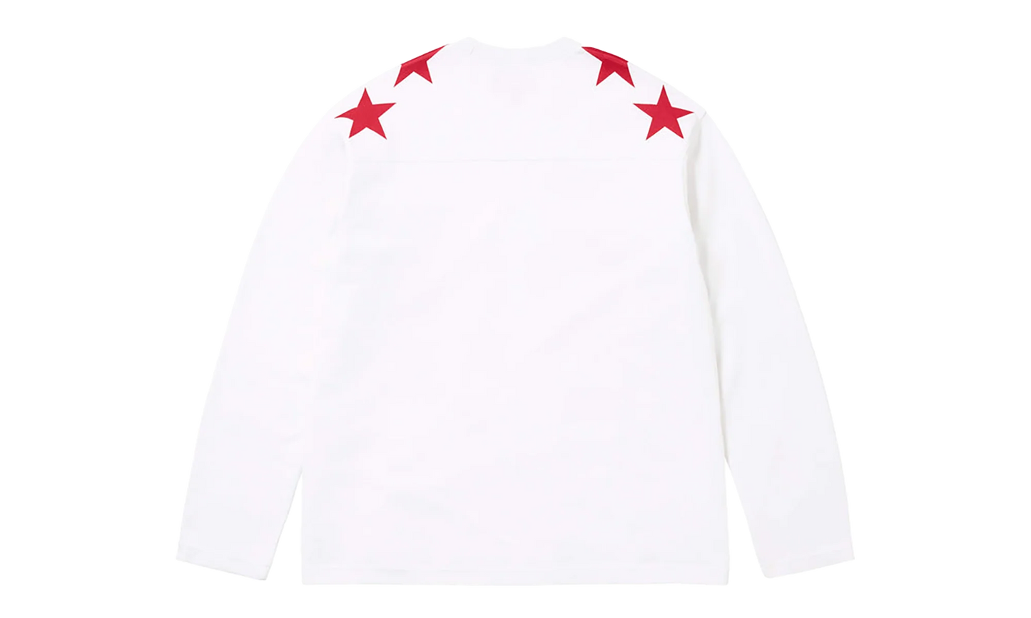 Playboy® L/S Football Top "SS26 - White" SU27097